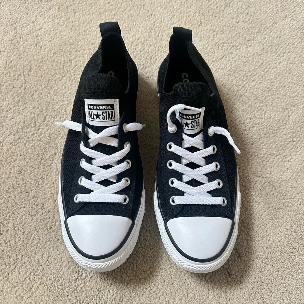 Converse Kids Chuck Taylor All Star Shoreline Knit Slip-On Sneakers - Black